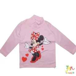 Remera manga larga 1/2 polera minnie rosa
