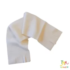 bufanda polar color blanco / manteca