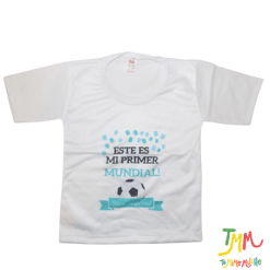 REMERA  mi primer mundial pelota