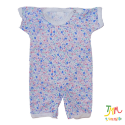 Enterito manga corta florcitas