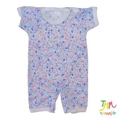 Enterito manga corta florcitas