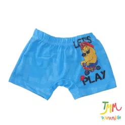 Short malla azul estampa