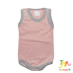 Body musculosa rosa y gris