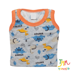 Musculosa dino naranja