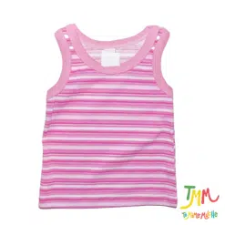 Musculosa rayas rosa