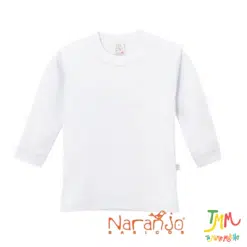 Remera interlock mangas largas NARANJO