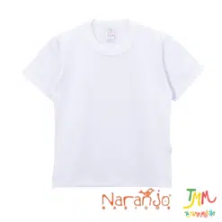 Remera algodon manga corta NARANJO