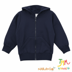 Campera con Capucha Azul Marino NARANJO