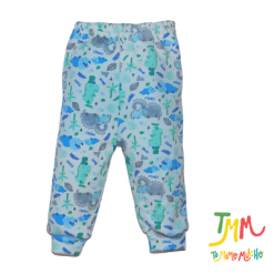 Pantaloncito dinos fondo celeste