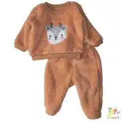 conjunto de peluche bordado