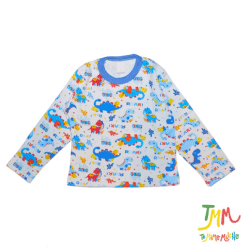 Remera manga larga hello dino