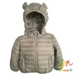 Campera importada gris claro orejitas