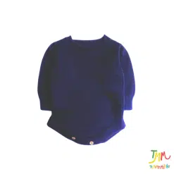 Body lana hipolergenrica azul