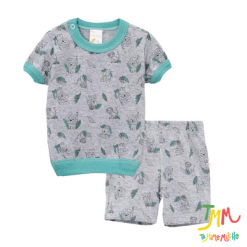 Conjunto pijama leon Naranjo gris