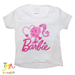 Remera Barbie corazones