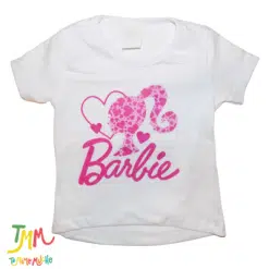 Remera Barbie corazones