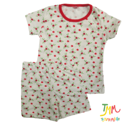 Conjunto florcitas rojas