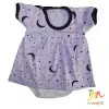 Body manga corta VESTIDO lunas violeta