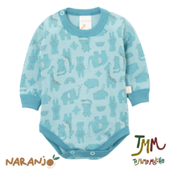 Body Naranjo PREMATURO  ANIMALITOS  Celeste