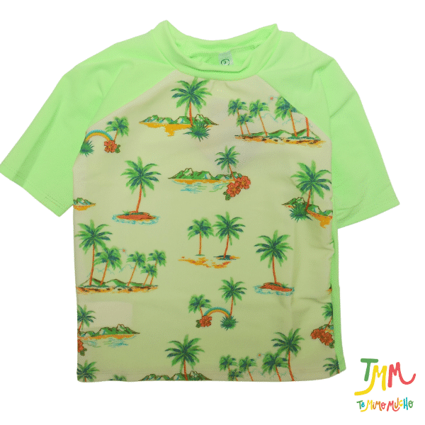 Remera con proteccion uv50 palmeras verde - Image 3