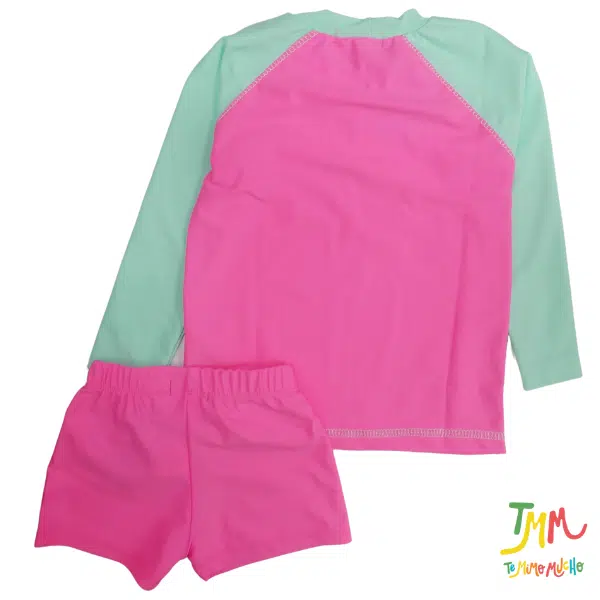 Conjunto UV 50+ NARANJO NENA TUCAN ROSA - Image 3