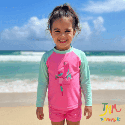 Conjunto UV 50+ NARANJO NENA TUCAN ROSA