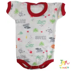 Body manga corta Hero rojo