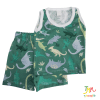 Conjunto musculosa dino verde