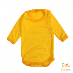 Body manga larga Liso Amarillo - Imagen 2