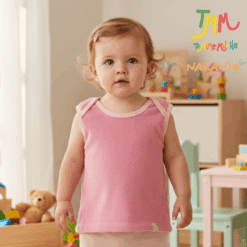 Chaleco Rosa cuello americano polar Naranjo