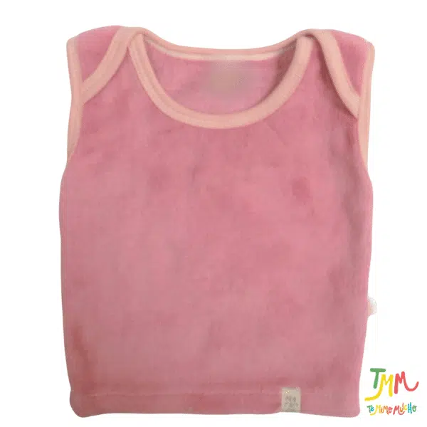 Chaleco Rosa Cuello Americano Polar Naranjo - Image 2
