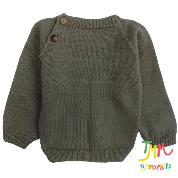 Sweater lana hipolergenrica verde - Image 2