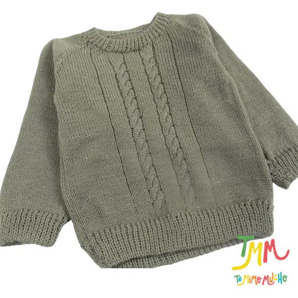 Sweater lana hipolergenrica verde - Image 4