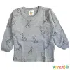 Remera manga larga NARANJO jirafa gris