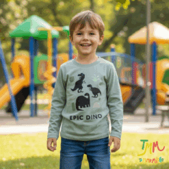 Remera Dino Niño Verde