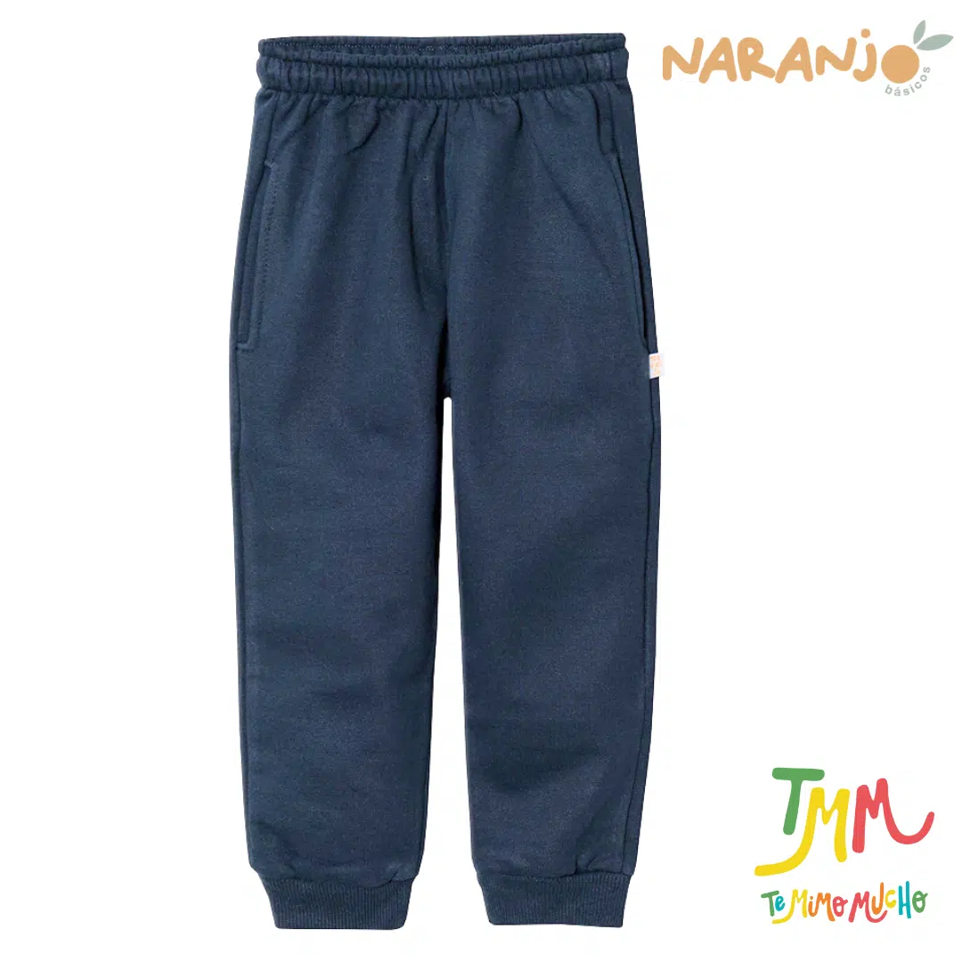 Pantalon Joggin Azul Naranjo con friza PROMO - Image 2