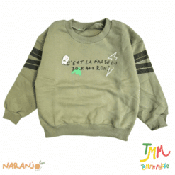 Buzo Naranjo Fantasma Frizado Nene