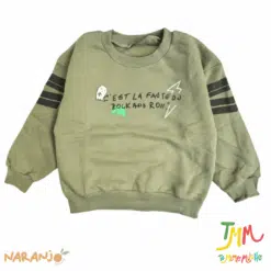 Buzo Naranjo Fantasma Frizado Nene