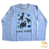 Remera Dino Niño Gris