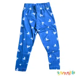 Calza Niña Celeste Corazon