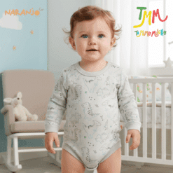 Body Dino Naranjo Gris