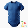 Body Liso Azul manga corta