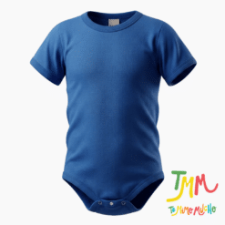 Body Liso Azul manga corta