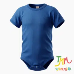 Body Liso Azul manga corta