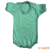 Body liso Verde manga corta
