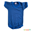 Body liso Azul manga corta