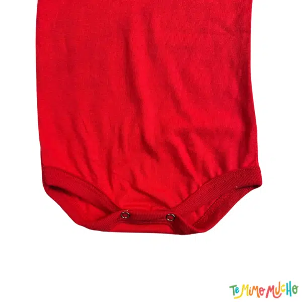Body liso Rojo manga corta - Image 2