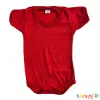 Body liso Rojo manga corta
