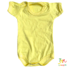 Body liso Amarillo manga corta