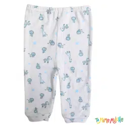 Pantaloncito Jirafas y Leoncitos Celeste